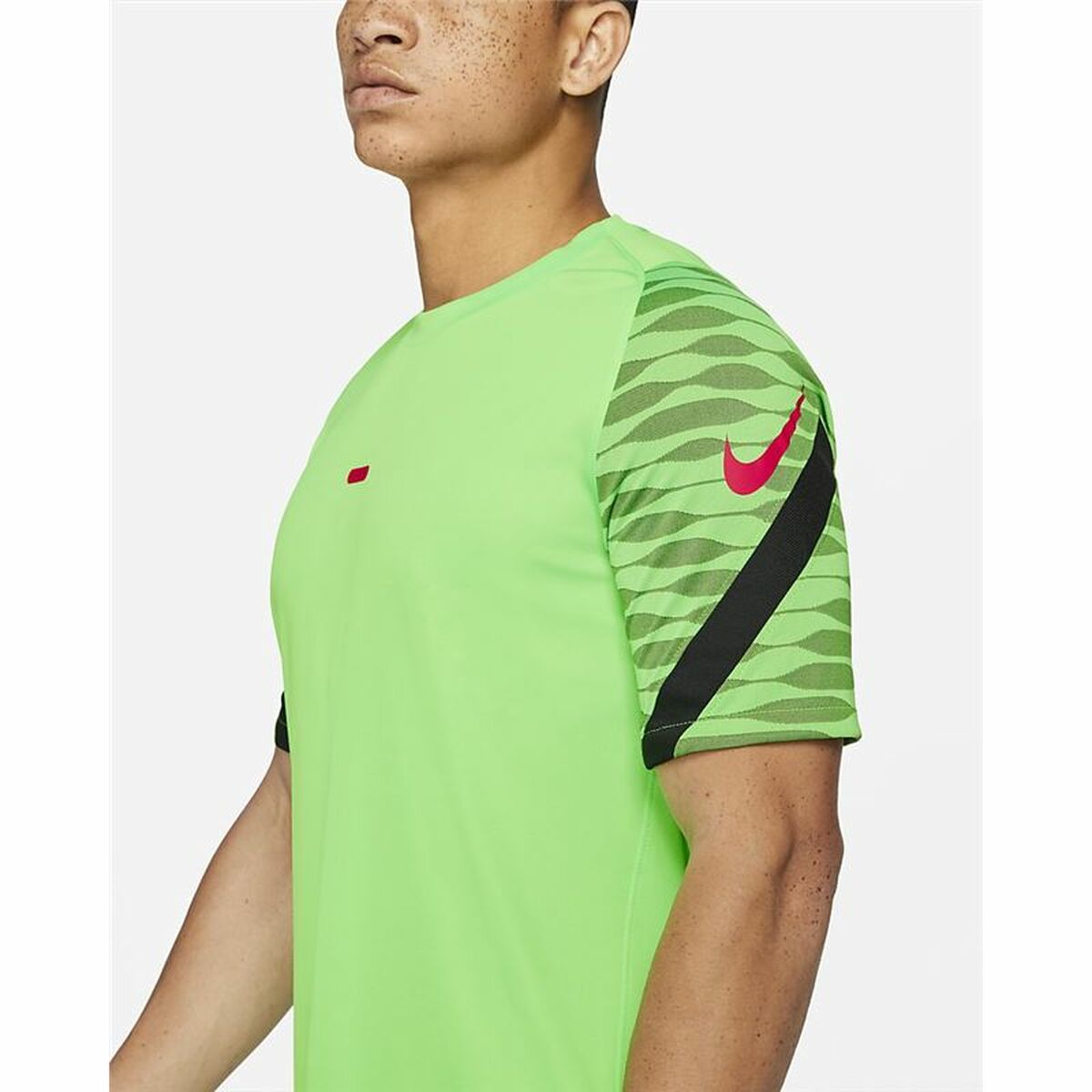 Men's Short-sleeved Football Shirt Nike Dri-FIT Strike Green