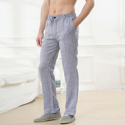 Men's Thin Casual Elastic Waist Linen Pant