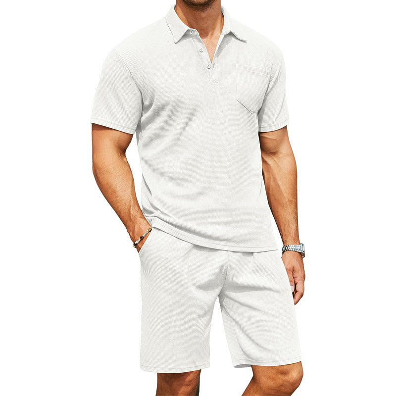 Men's Slim-fit Suit Lapel Polo Shirt