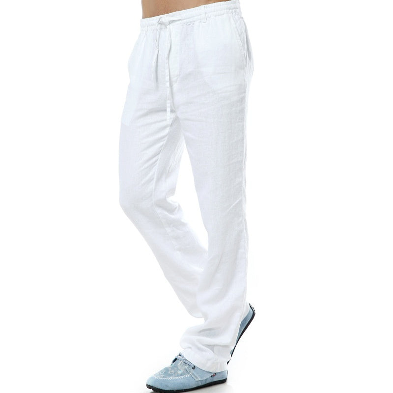 Men's Thin Casual Elastic Waist Linen Pant