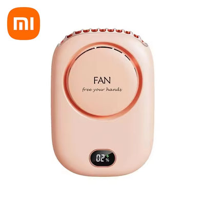 Xiaomi Portable Hanging Neck Fan Mini Cooling Waist Fans Bladeless USB Rechargeable Sports Cooler Fan for Outdoor Sports Travel