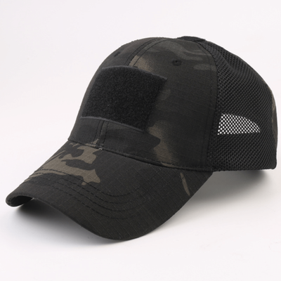 Tactical-Style Patch Hat with Adjustable Strap