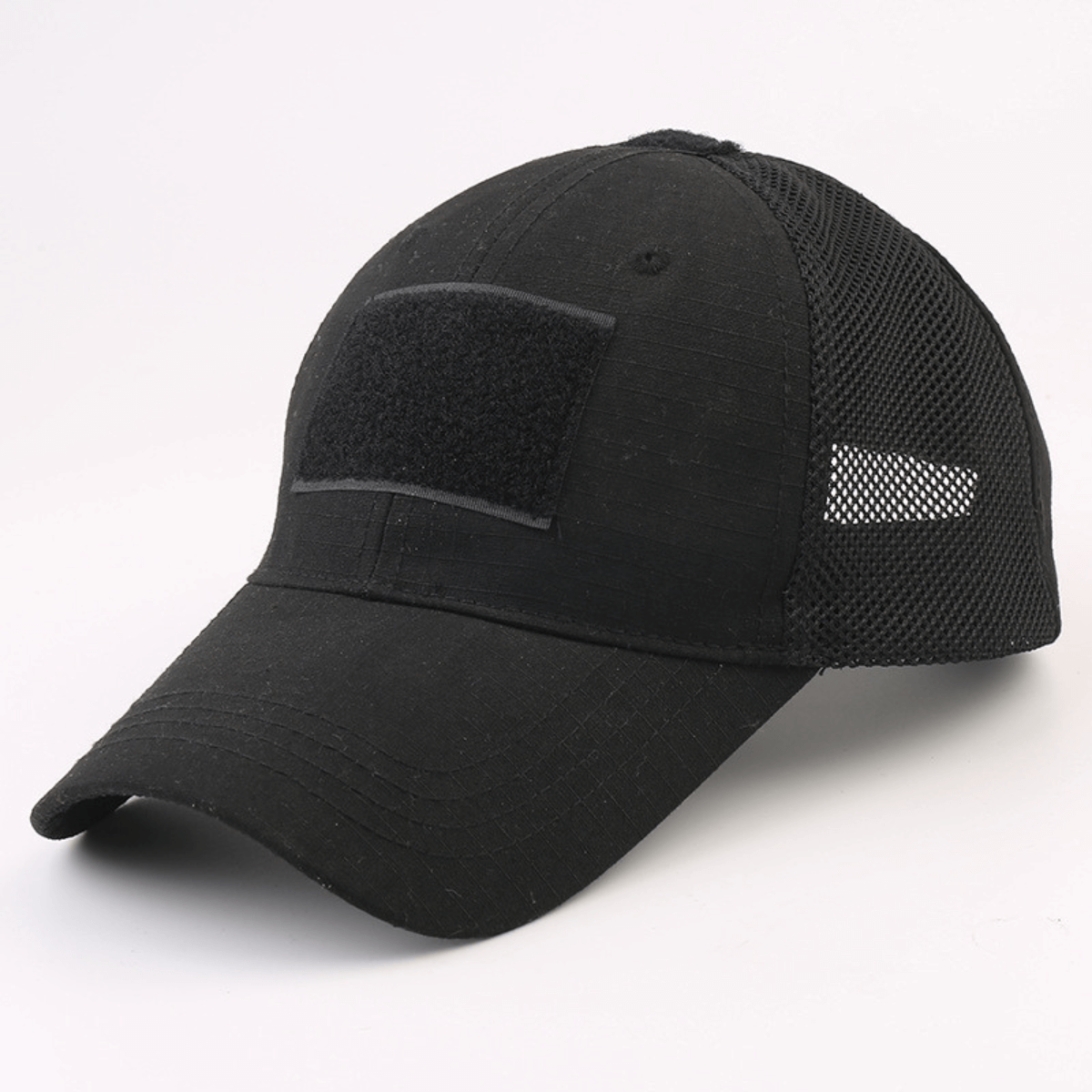 Tactical-Style Patch Hat with Adjustable Strap