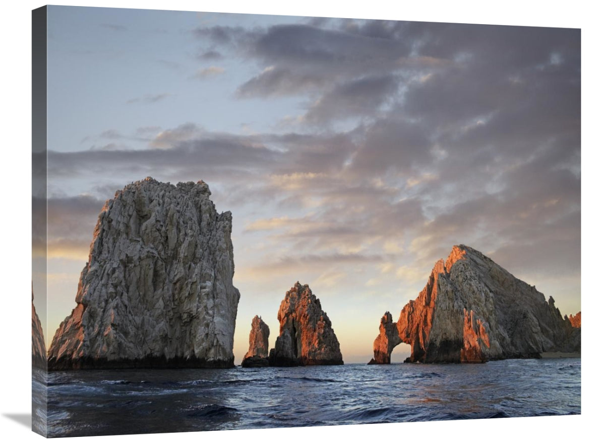 Global Gallery GCS-396224-2432-142 24 x 32 in. El Arco & Sea Stacks&#4