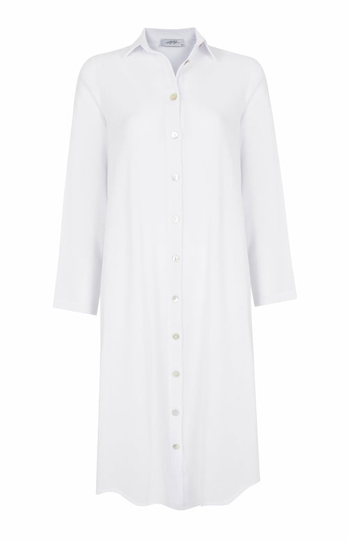 DELLA SHIRT DRESS - WHITE