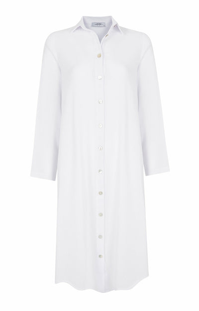 DELLA SHIRT DRESS - WHITE