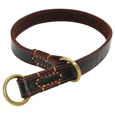 Durable Slip Real Leather Dog Collars Medium Large