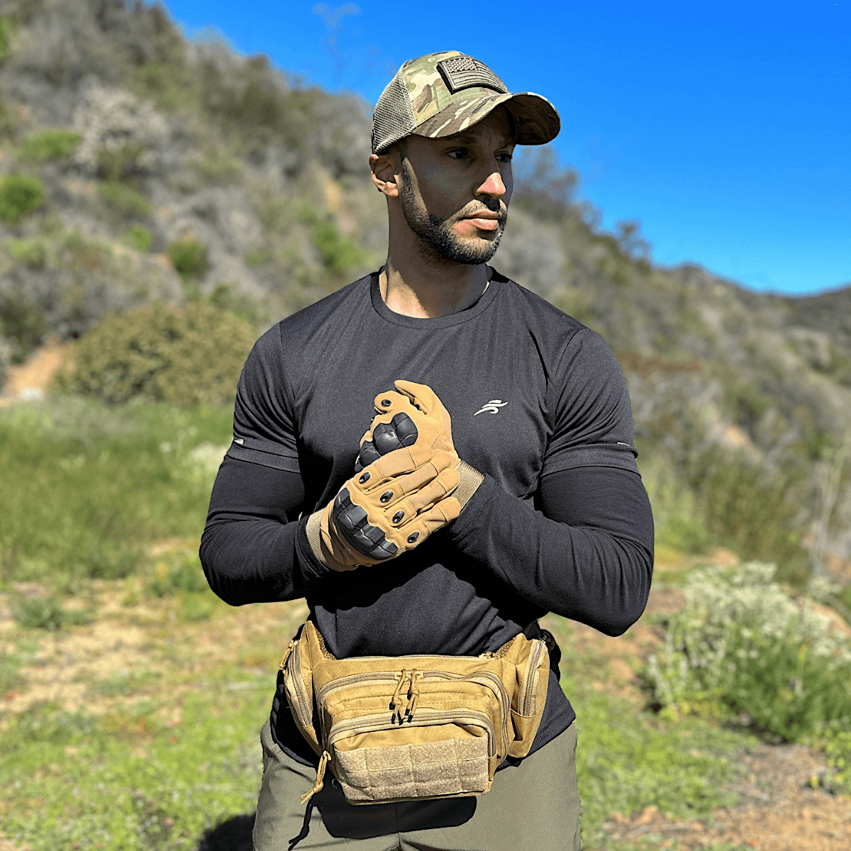 Tactical-Style Patch Hat with Adjustable Strap