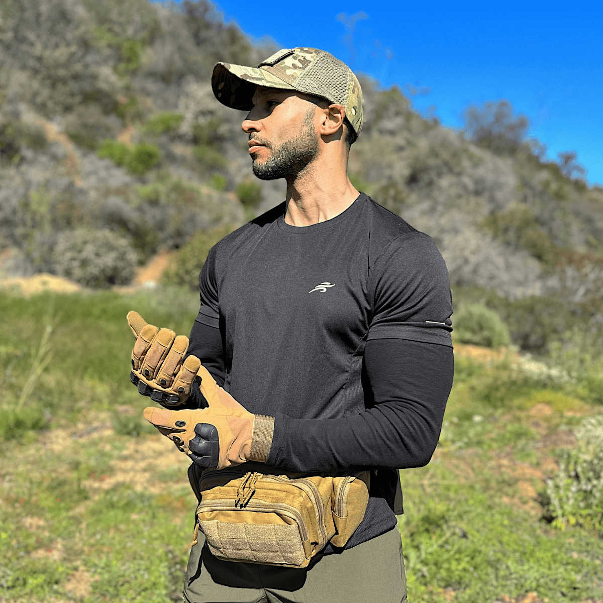 Tactical-Style Patch Hat with Adjustable Strap