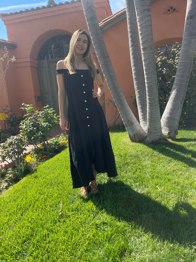 MALIBU MAXI DRESS - BLACK