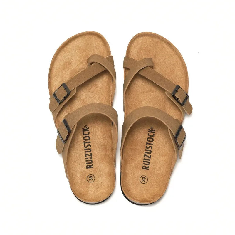 Fashion Cork Slippers Women Classic Flat Sandals Female Outdoor