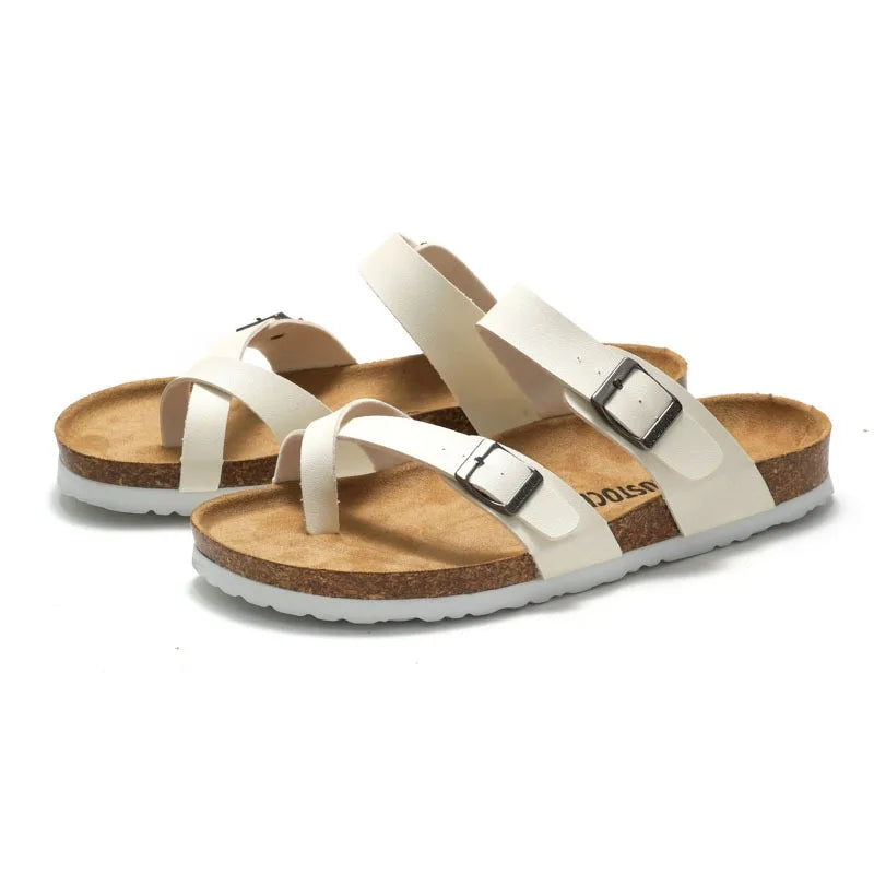 Fashion Cork Slippers Women Classic Flat Sandals Female Outdoor