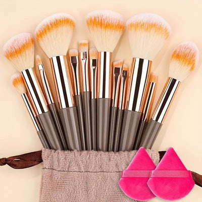 13PCS Makeup Brushes Set Soft Detail Blush Foundation Blending