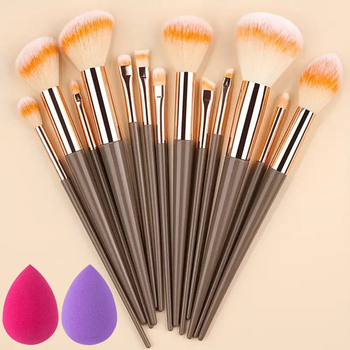 13PCS Makeup Brushes Set Soft Detail Blush Foundation Blending