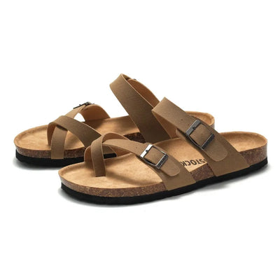 Fashion Cork Slippers Women Classic Flat Sandals Female Outdoor