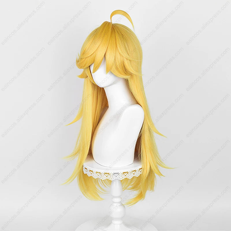 Panty Anarchy Cosplay Wig 75cm Long Gold Yellow Wigs Heat Resistant