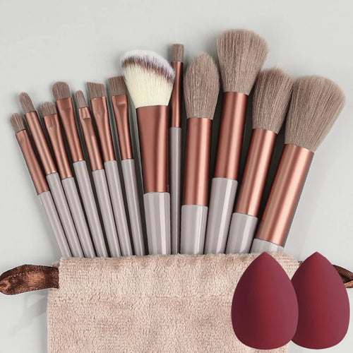 13PCS Makeup Brushes Set Soft Detail Blush Foundation Blending