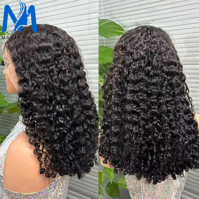 Natural Black Burmese Curly Bob Human Hair Wigs