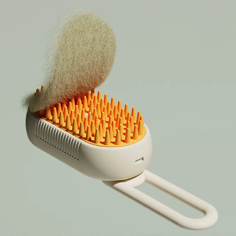 Cats Steam Hair Brush 3in1 Pet Comb Water Steam Cat Brush Massage