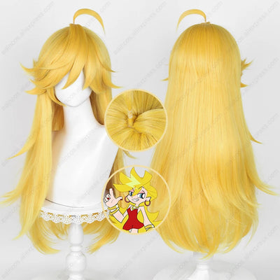 Panty Anarchy Cosplay Wig 75cm Long Gold Yellow Wigs Heat Resistant