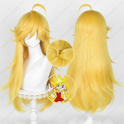 Panty Anarchy Cosplay Wig 75cm Long Gold Yellow Wigs Heat Resistant