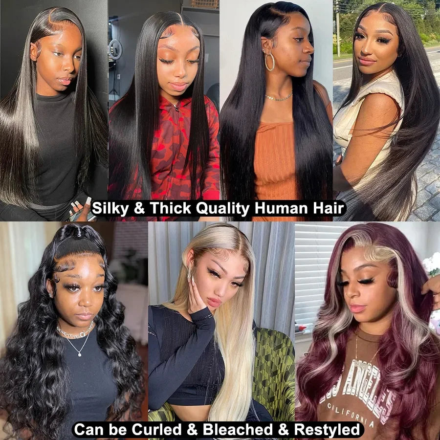 250 Density 13x6 HD Lace Frontal Wig Invisible Real HD Lace 13x4 Full