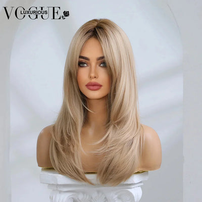 Ombre Platinum Blonde Straight Glueless Human Hair Wigs Lace Closure