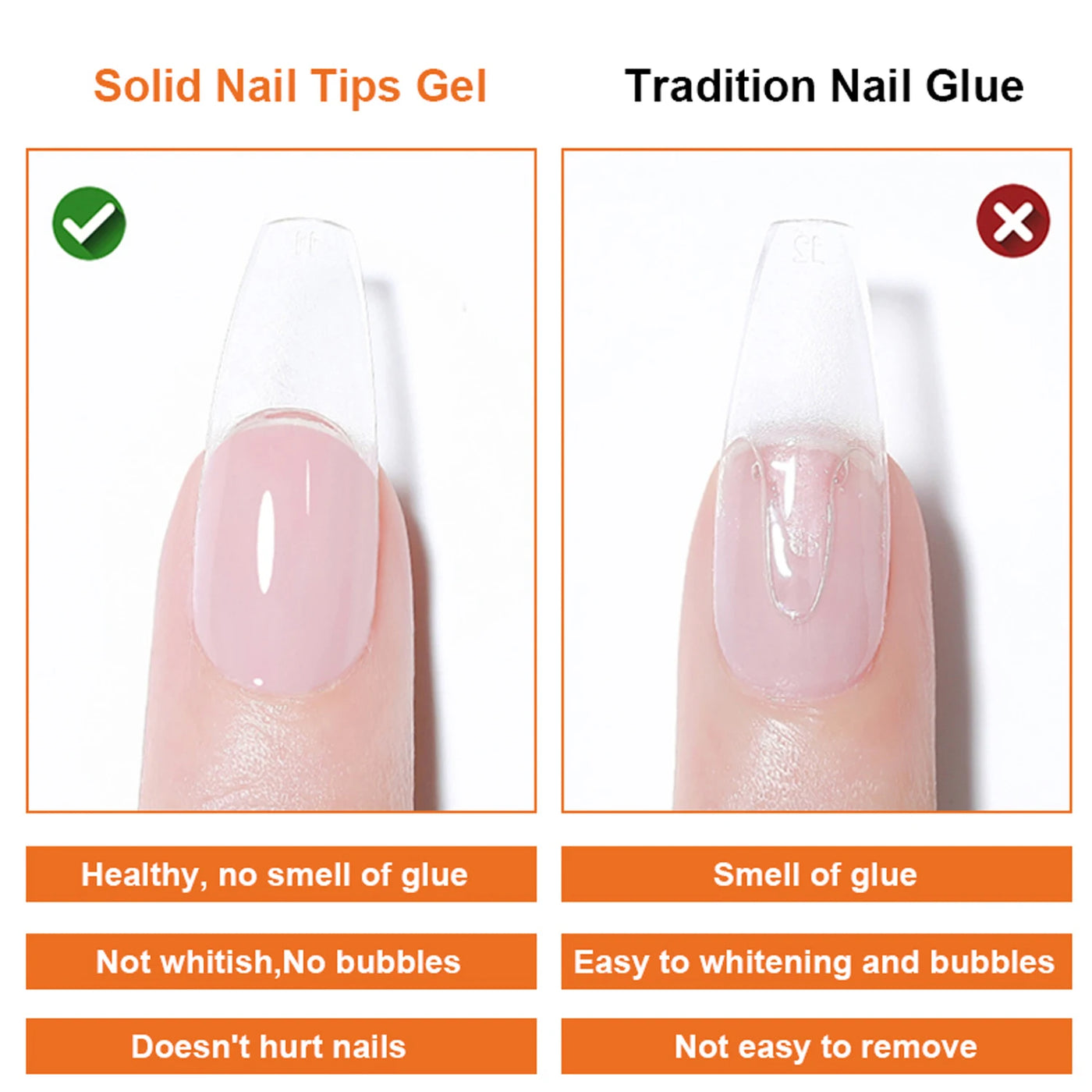 Soild Nail Glue Gel For Press OnNails,Fake Nail Tips,Acrylic