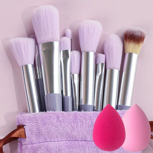 13PCS Makeup Brushes Set Soft Detail Blush Foundation Blending