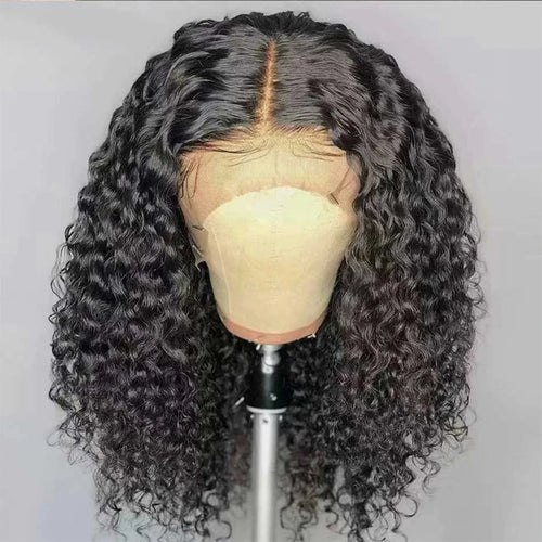 Remy Brazilian Water Wave 150% Density Curly Bob Wig 4×4 HD Lace Front