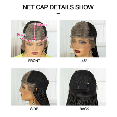 Synthetic Braided Wig Synthetic Hair Lace Front Wigs Box Braided Wigs