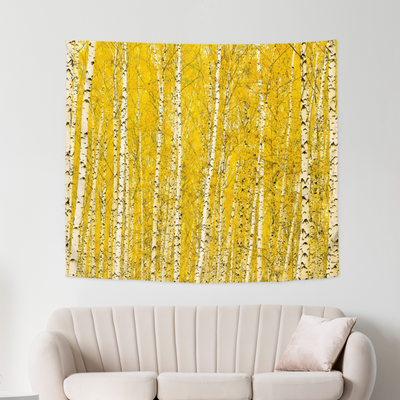 Golden Birch Forest 150cm x 130cm