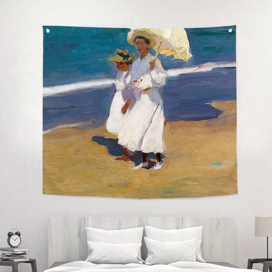 On the beach (by Joaquin Sorolla) 150cm x 130cm