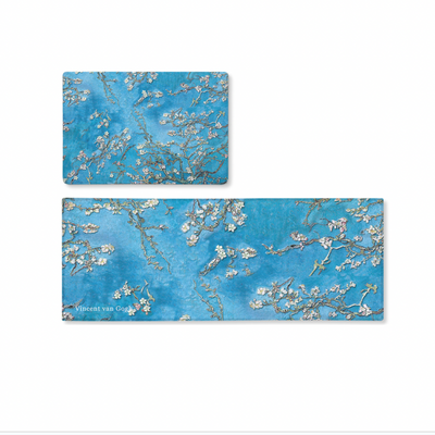 Almond Blossom by Gogh (Floor mat + Kitchen mat)