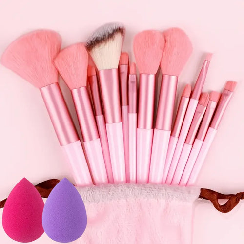 13PCS Makeup Brushes Set Soft Detail Blush Foundation Blending