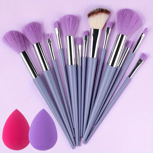 13PCS Makeup Brushes Set Soft Detail Blush Foundation Blending