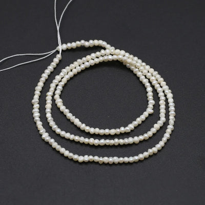 Natural Freshwater Pearls Beaded Irregular Round Loose Spacer Beads