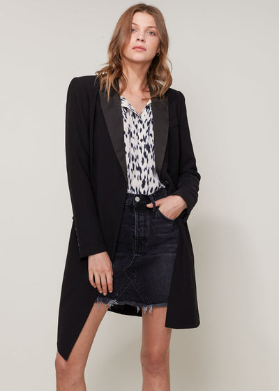 Women's Double Breasted Long Blazer