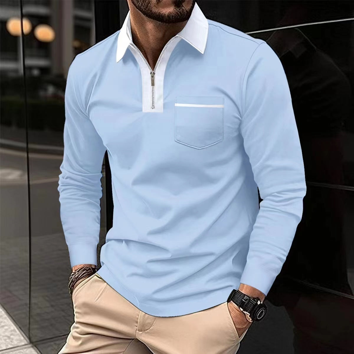 https://buythejoy.com › products › 2024-autumn-mens-long-sleeve-zipper-polo-shirts-casual-lapel-collar-zip-up-henley-shirts-cotton-sports-golf-tennis-t-shirts-with-pockets