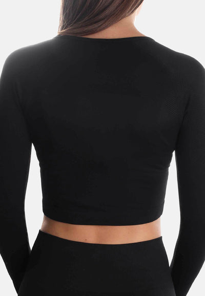 Crop Sleeve Dynamic - black - Damen