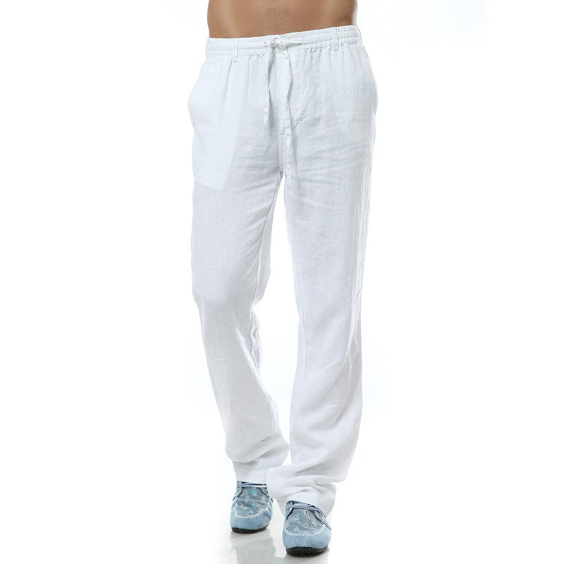 Men's Thin Casual Elastic Waist Linen Pant