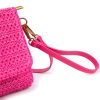 Bandolera Tania Fucsia - Bolso de mano rafia