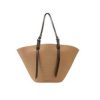 Bolso de rafia combinado Saint Tropez natural