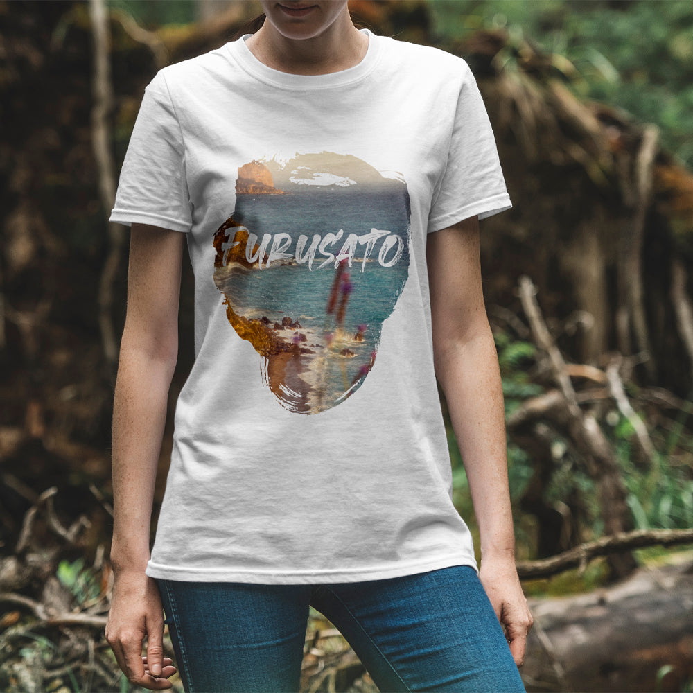 GOTS Organic Cotton T-Shirt – “Furusato” Coastal Design