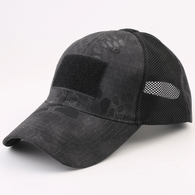 Tactical-Style Patch Hat with Adjustable Strap