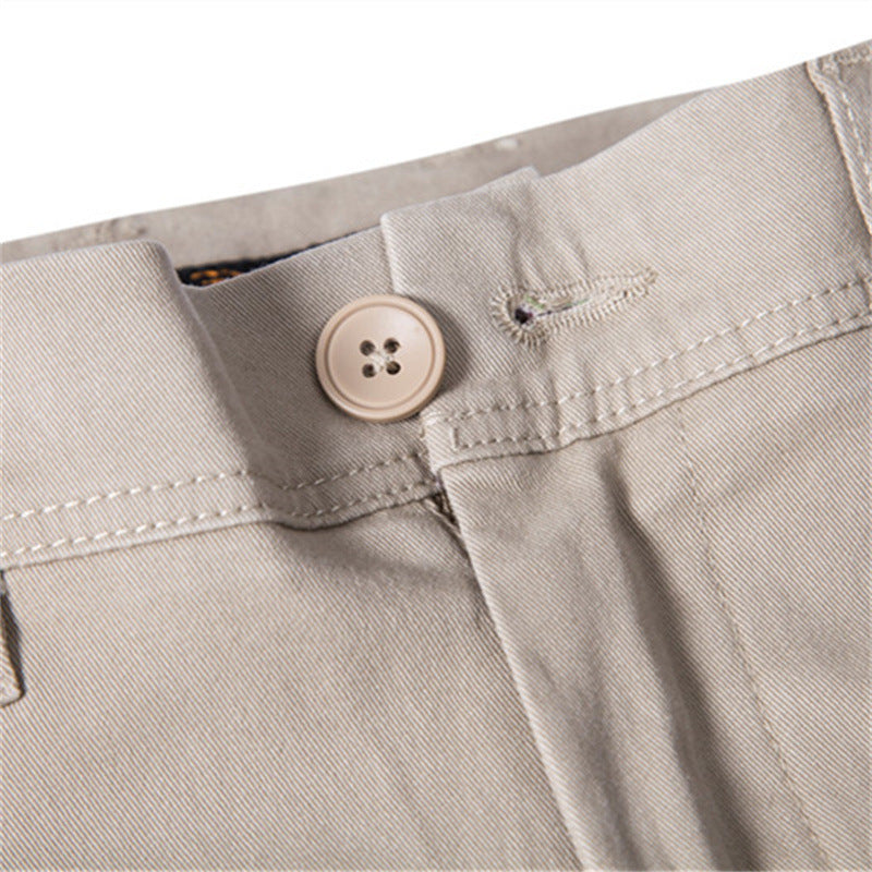 Men's Breathable Business Thickened Cotton Casual Pants