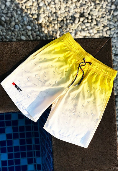 Eco-Friendly Quick dry UV protection Perfect fit Yellow Beach Shorts