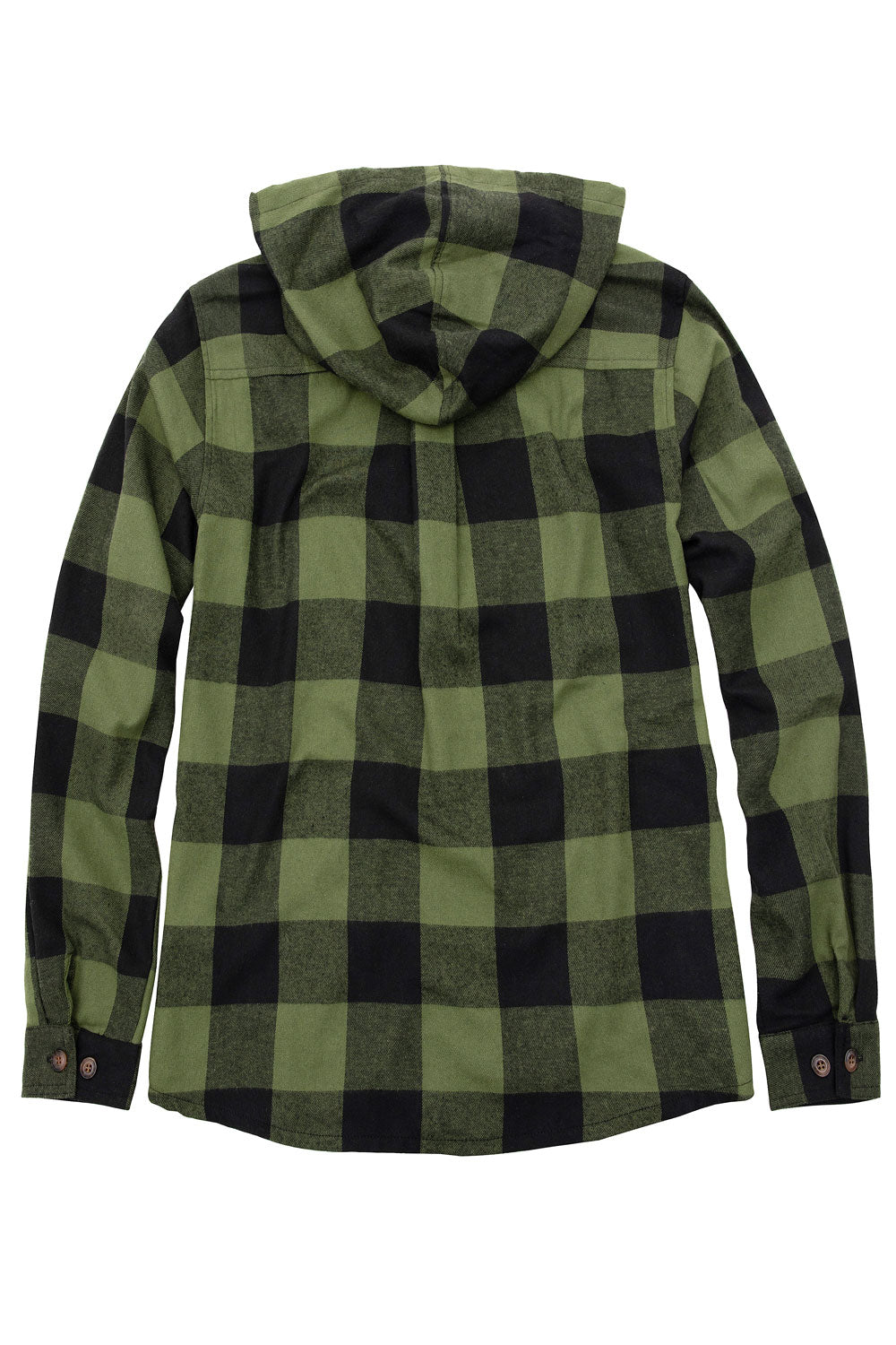 Women's Hooded Plaid Brushed Flannel Shirt,Full Zip Flannel Hoodie