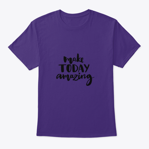 Make Today Amazing. Inspirational Quote Handwritten With Black Ink And