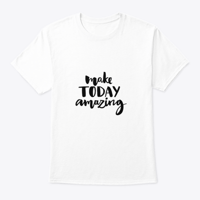 Make Today Amazing. Inspirational Quote Handwritten With Black Ink And